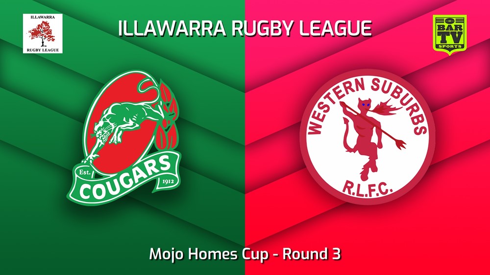 230513-Illawarra Round 3 - Mojo Homes Cup - Corrimal Cougars v Western Suburbs Devils Slate Image
