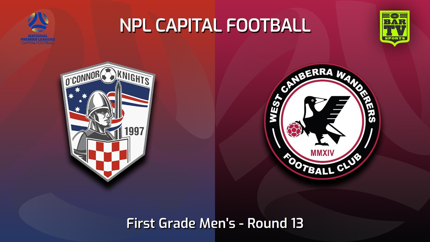 230701-Capital NPL Round 13 - O'Connor Knights SC v West Canberra Wanderers Minigame Slate Image