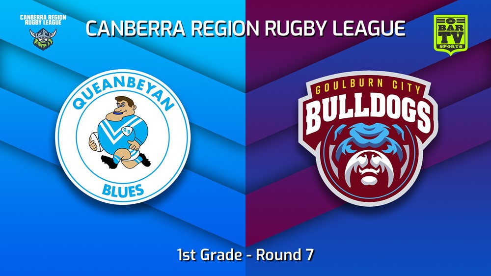 230527-Canberra Round 7 - 1st Grade - Queanbeyan Blues v Goulburn City Bulldogs Slate Image