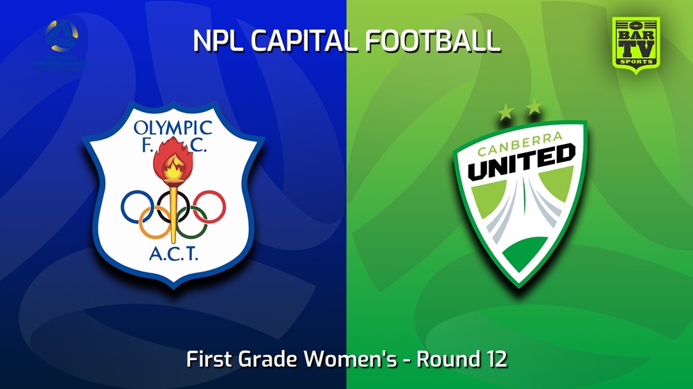230625-Capital Womens Round 12 - Canberra Olympic FC (women) v Canberra United Academy Slate Image