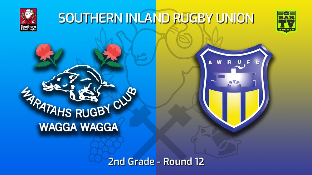 220702-Southern Inland Rugby Union Round 12 - 2nd Grade - Wagga Waratahs v Albury Steamers Slate Image