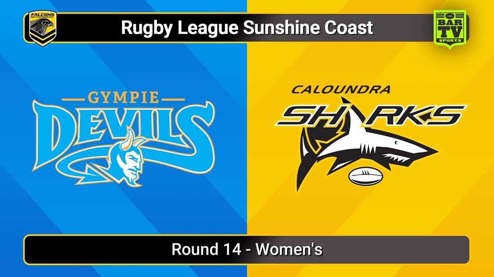 250719-video-Sunshine Coast RL Round 14 - Women's - Gympie Devils v Caloundra Sharks Slate Image