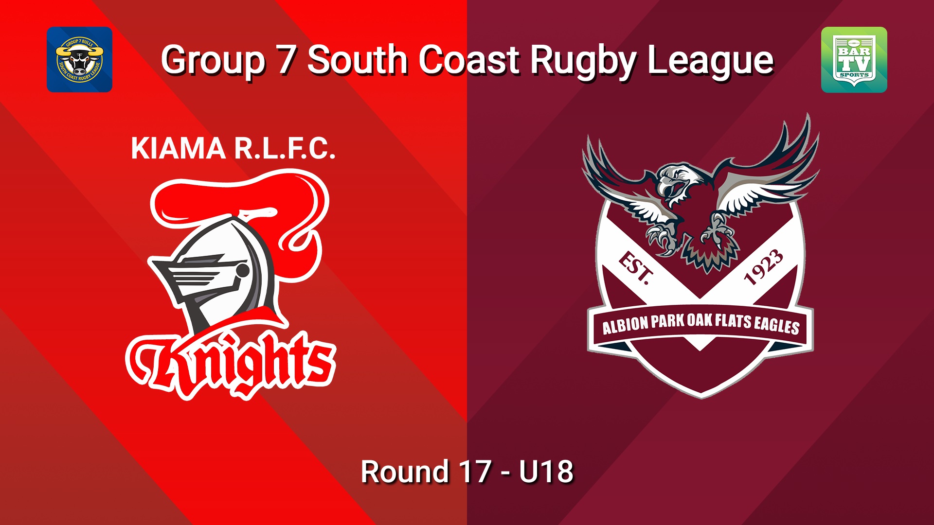 260830-video-South Coast Round 17 - U18 - Kiama Knights v Albion Park Oak Flats Slate Image