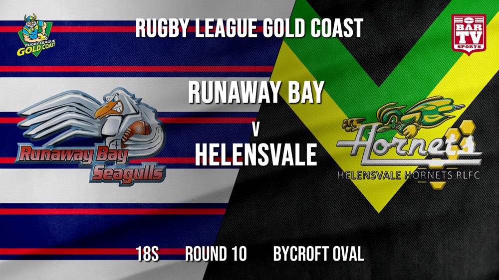 RLGC Round 10 - 18s - Runaway Bay v Helensvale Hornets Slate Image