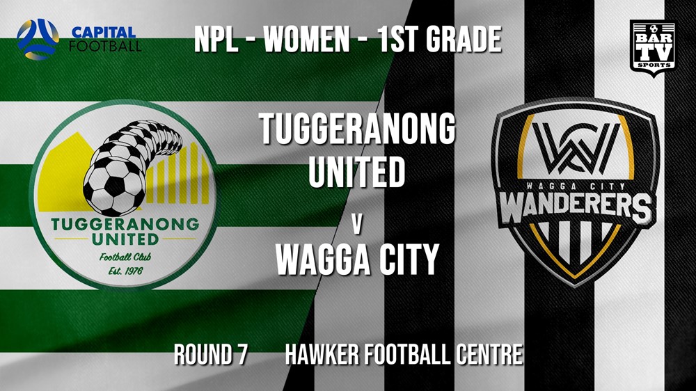 NPLW - Capital Round 7 - Tuggeranong United FC (women) v Wagga City Wanderers FC (women) Slate Image