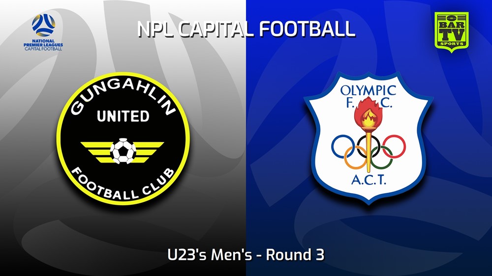 230423-Capital NPL U23 Round 3 - Gungahlin United U23 v Canberra Olympic U23 Minigame Slate Image
