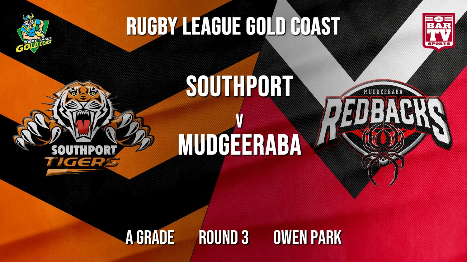 RLGC Round 3 - A Grade - Southport Tigers v Mudgeeraba Redbacks Slate Image