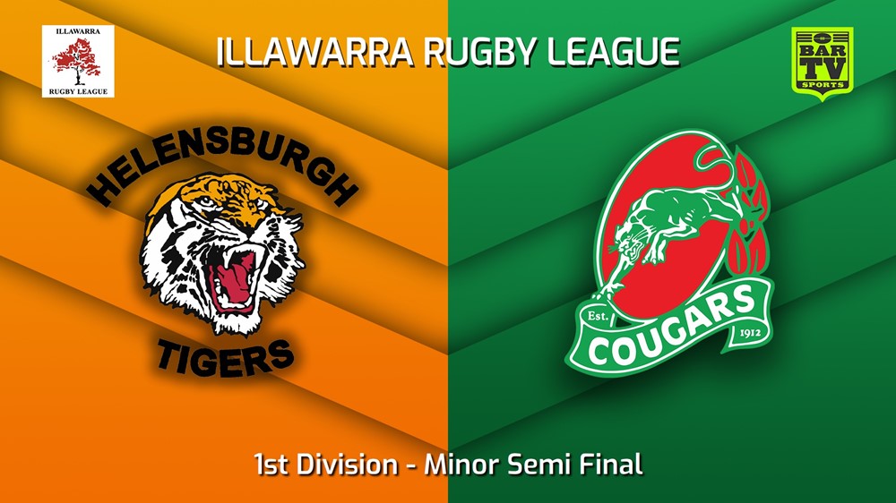 230819-Illawarra Minor Semi Final - 1st Division - Helensburgh Tigers v Corrimal Cougars Minigame Slate Image