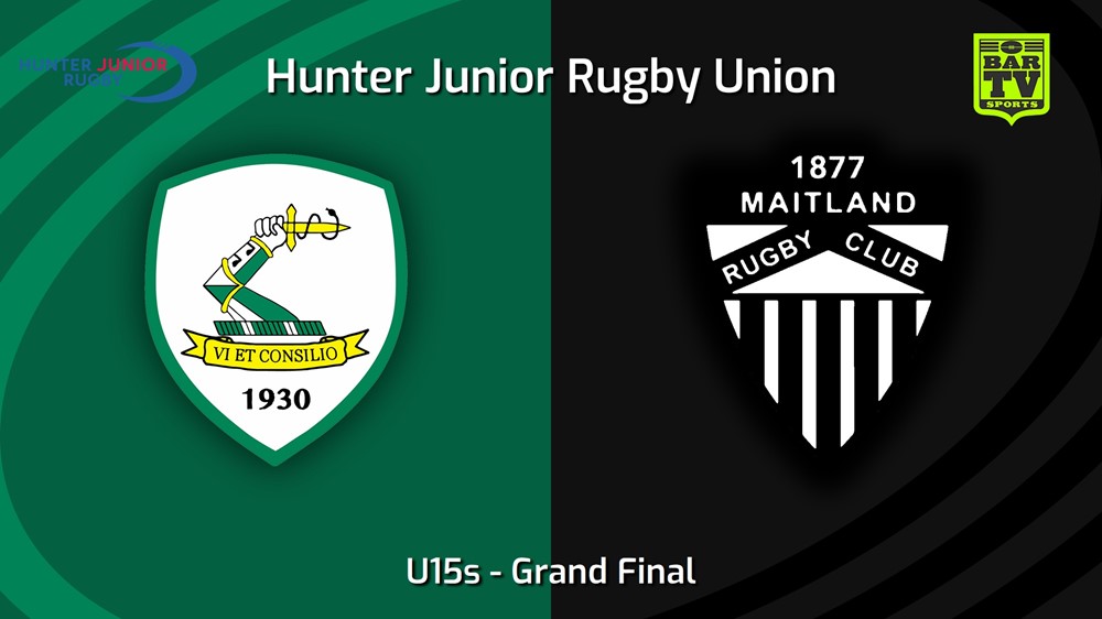 230902-Hunter Junior Rugby Union Grand Final - U15s - Merewether Carlton v Maitland Minigame Slate Image