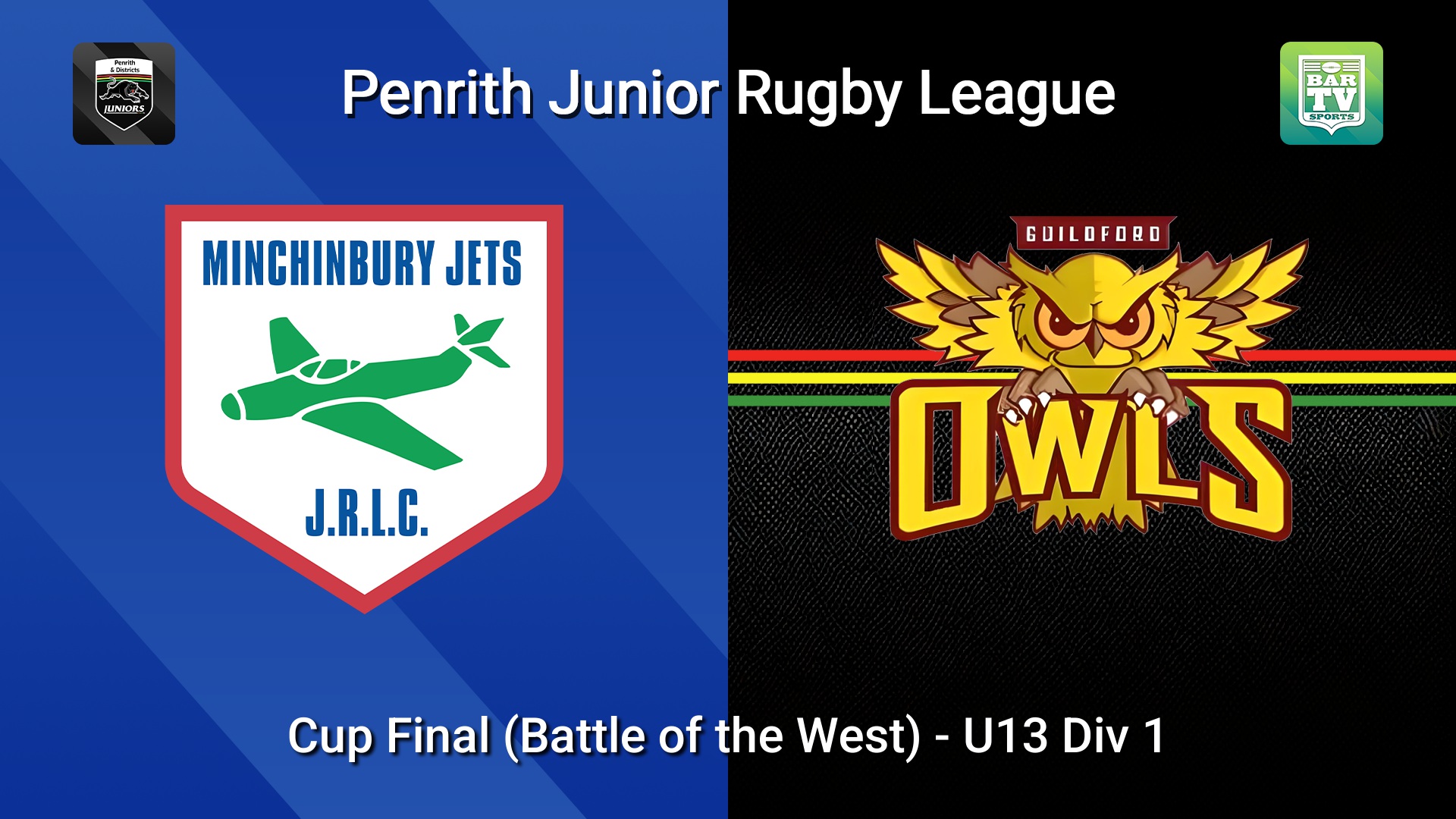260919-video-Penrith & District Junior Rugby League Cup Final (Battle of the West) - U13 Div 1 - Minchinbury v Guildford Owls Slate Image