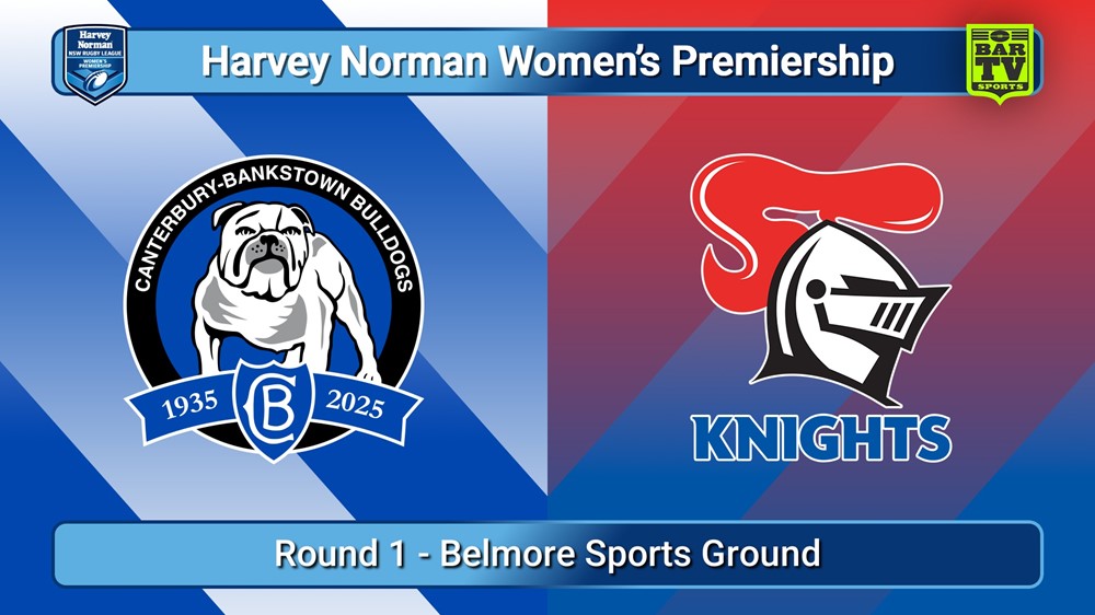 250705-video-Harvey Norman NSW Women's Premiership Round 1 - Canterbury-Bankstown Bulldogs v Newcastle Knights Slate Image