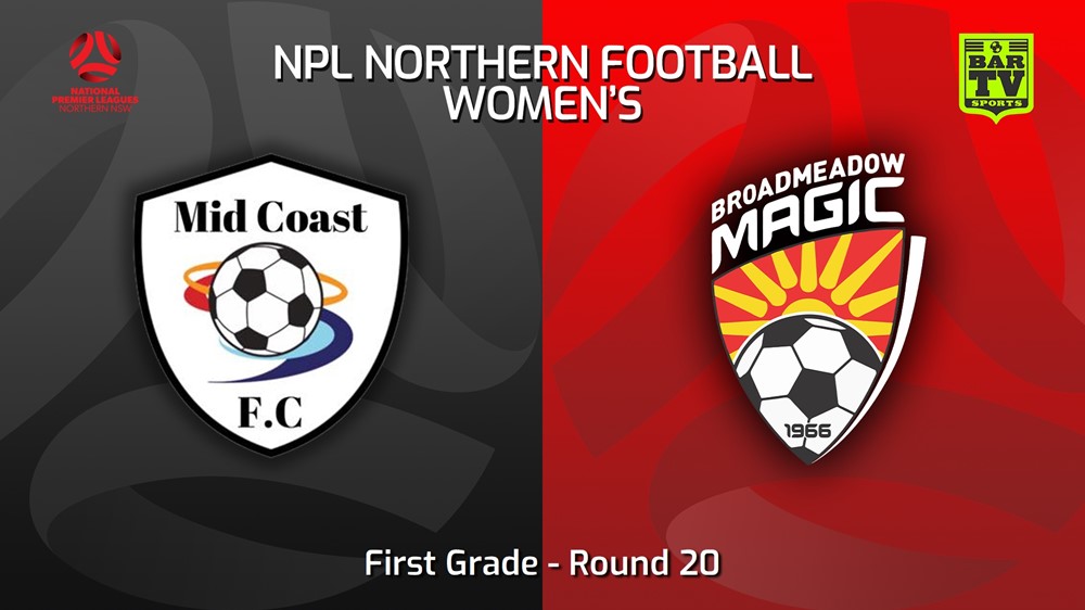 220828-NNSW NPLW Round 20 - Mid Coast FC W v Broadmeadow Magic FC W Slate Image
