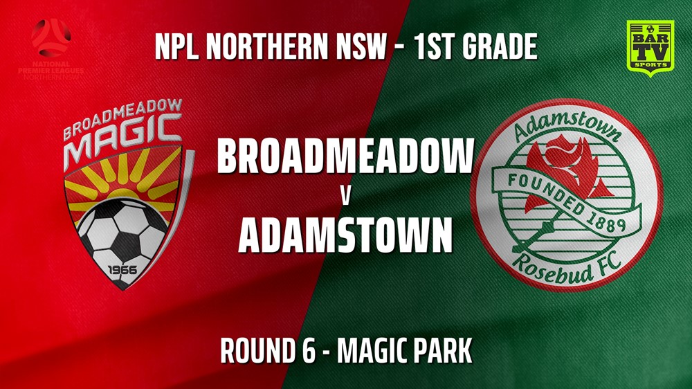 210509-NPL - NNSW Round 6 - Broadmeadow Magic v Adamstown Rosebud FC Slate Image