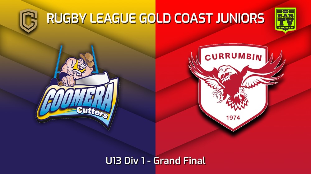 230909-Rugby League Gold Coast Juniors Grand Final - U13 Div 1 - Coomera Cutters v Currumbin Eagles Slate Image