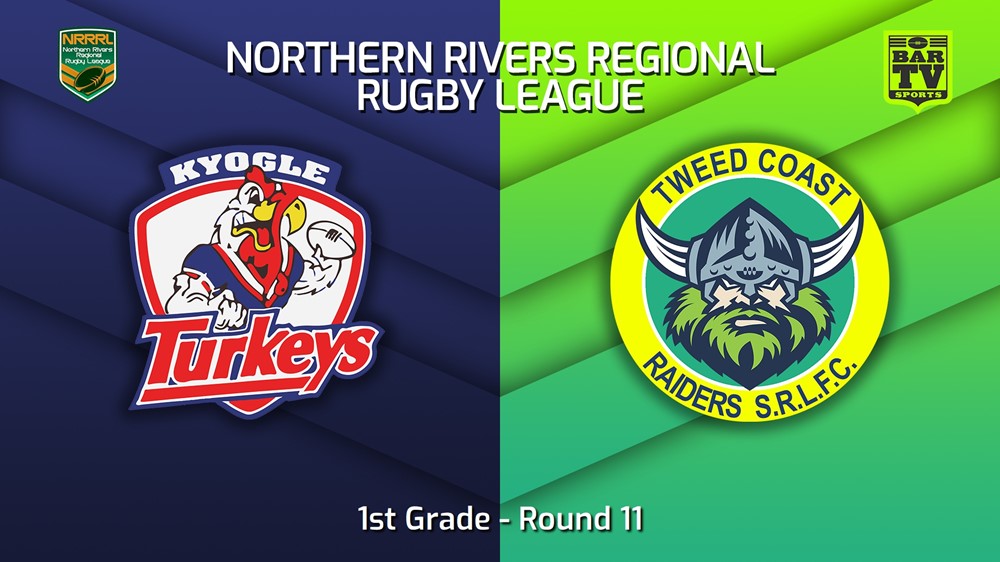 230702-Northern Rivers Round 11 - 1st Grade - Kyogle Turkeys v Tweed Coast Raiders Minigame Slate Image