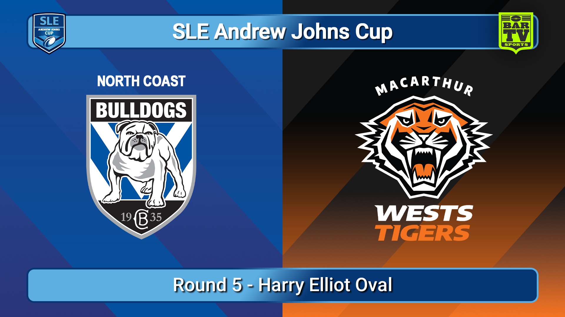 250316-video-SLE Andrew Johns Cup Round 5 - North Coast Bulldogs v Macarthur Wests Tigers Minigame Slate Image