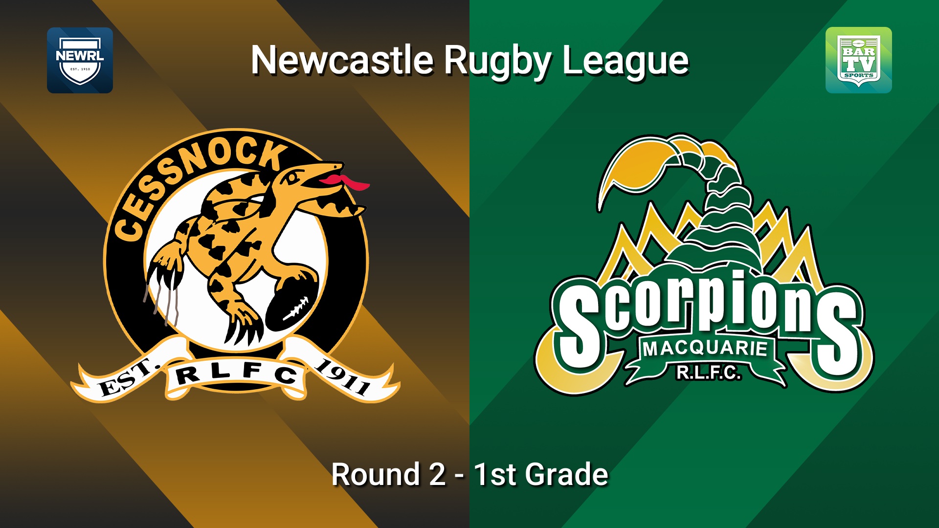 260418-video-Newcastle RL Round 2 - 1st Grade - Cessnock Goannas v Macquarie Scorpions Slate Image