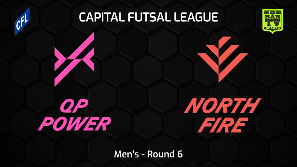 240119-Capital Football Futsal Round 6 - Men's - Queanbeyan-Palerang Power v North Canberra Fire Slate Image
