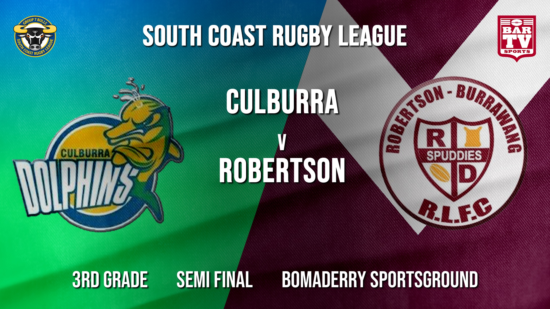 Group 7 RL Semi Final - 3rd Grade - Culburra Dolphins v Robertson Spuddies Slate Image