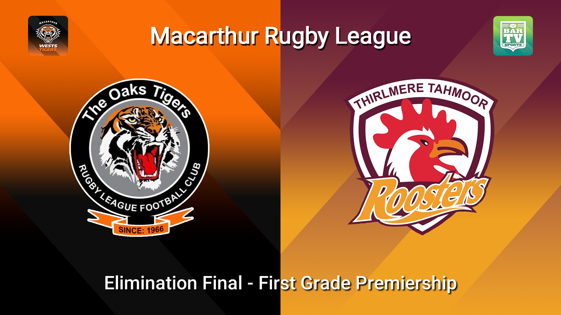 260830-video-Macarthur RL Elimination Final - First Grade Premiership - The Oaks Tigers v Thirlmere Roosters Slate Image