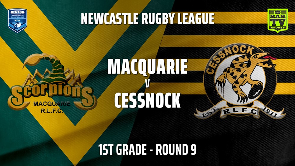 210529-Newcastle Rugby League Round 9 - 1st Grade - Macquarie Scorpions v Cessnock Goannas Slate Image
