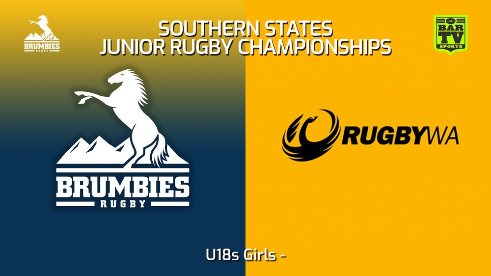 230713-Southern States Junior Rugby Championships U18s Girls - Brumbies Country v Western Australia Minigame Slate Image