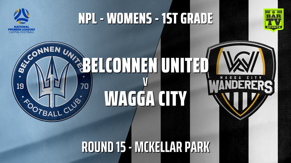 MINI GAME: Capital Womens Round 15 - Belconnen United (women) v Wagga City Wanderers FC (women) Slate Image