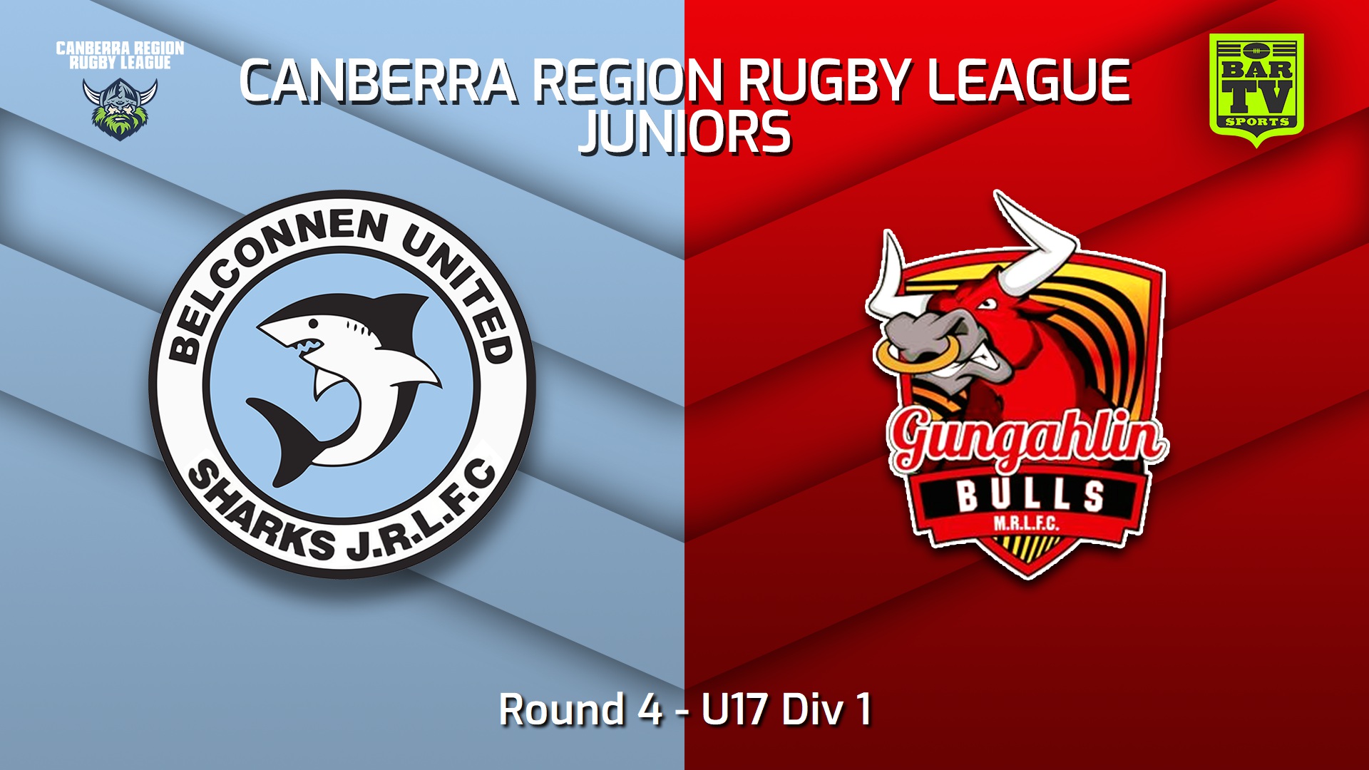250516-video-Canberra Region Rugby League Juniors Round 4 - U17 Div 1 - Belconnen United Sharks Juniors v Gungahlin Bulls Juniors Slate Image