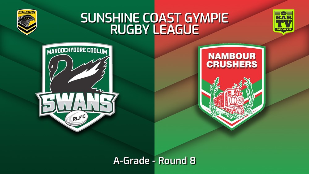 230527-Sunshine Coast RL Round 8 - A-Grade - Maroochydore Swans v Nambour Crushers Slate Image