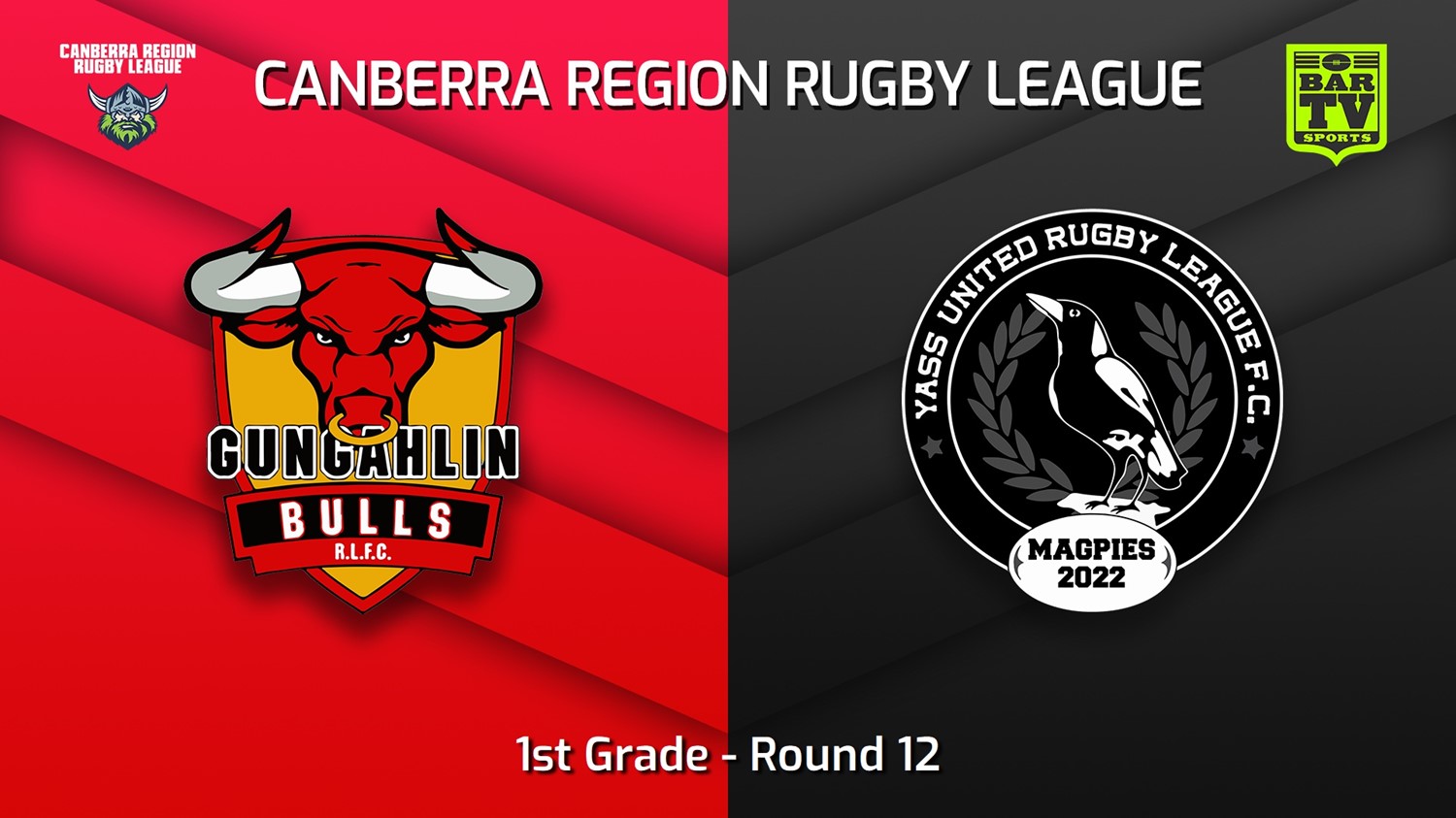 MINI GAME: Canberra Round 12 - 1st Grade - Gungahlin Bulls v Yass Magpies Slate Image