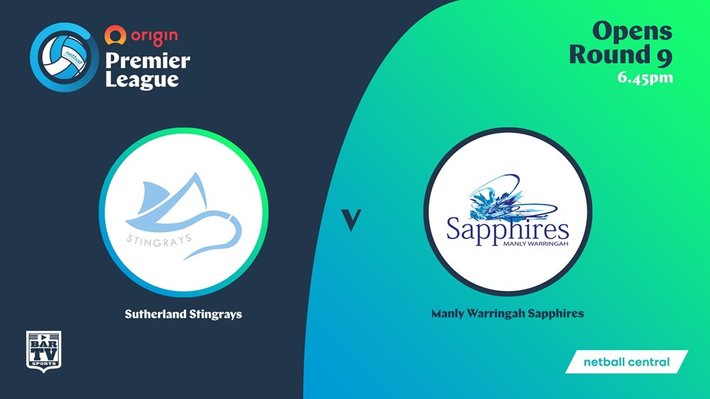 NSW Prem League Round 9 - Opens - Sutherland Stingrays v Manly Warringah Sapphires Slate Image