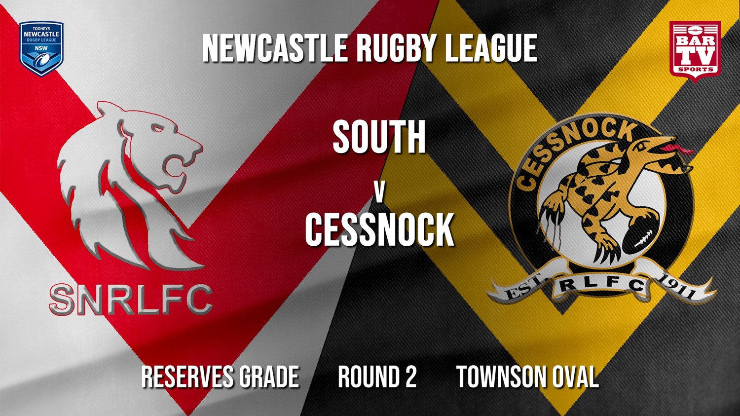 Newcastle Rugby League Round 2 - Reserves Grade - South Newcastle v Cessnock Goannas Minigame Slate Image