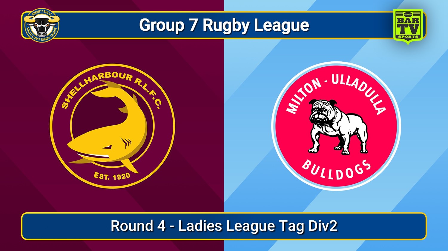 250504-video-South Coast Round 4 - Ladies League Tag Div2 - Shellharbour Sharks v Milton-Ulladulla Bulldogs Slate Image
