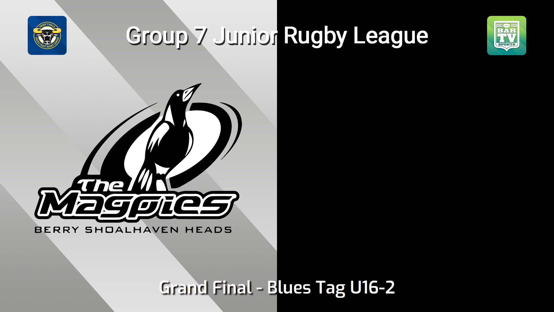 260829-video-South Coast Juniors Grand Final - Blues Tag U16-2 - Berry-Shoalhaven Heads v Shellharbour Sharks JRLFC Slate Image