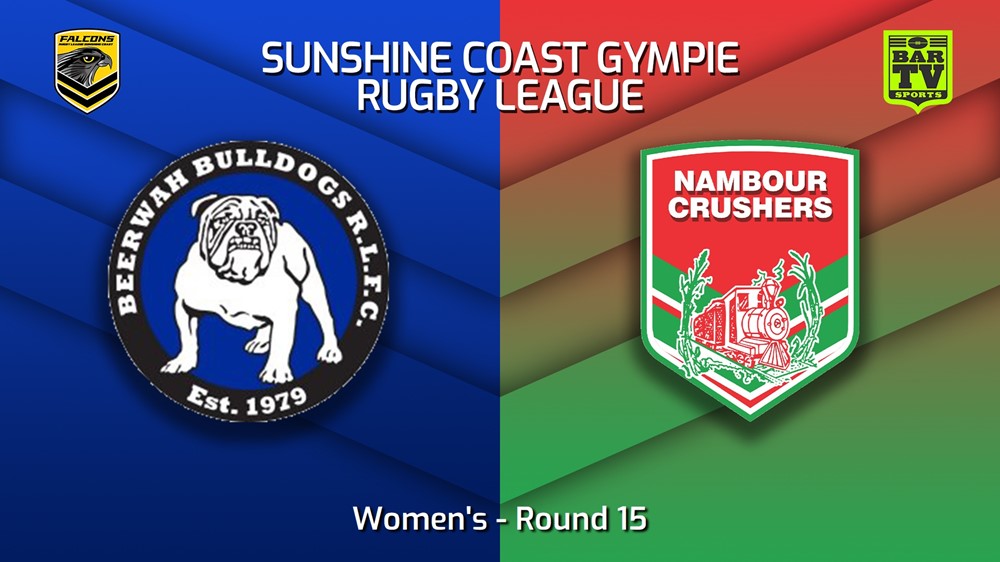 230729-Sunshine Coast RL Round 15 - Women's - Beerwah Bulldogs v Nambour Crushers Minigame Slate Image