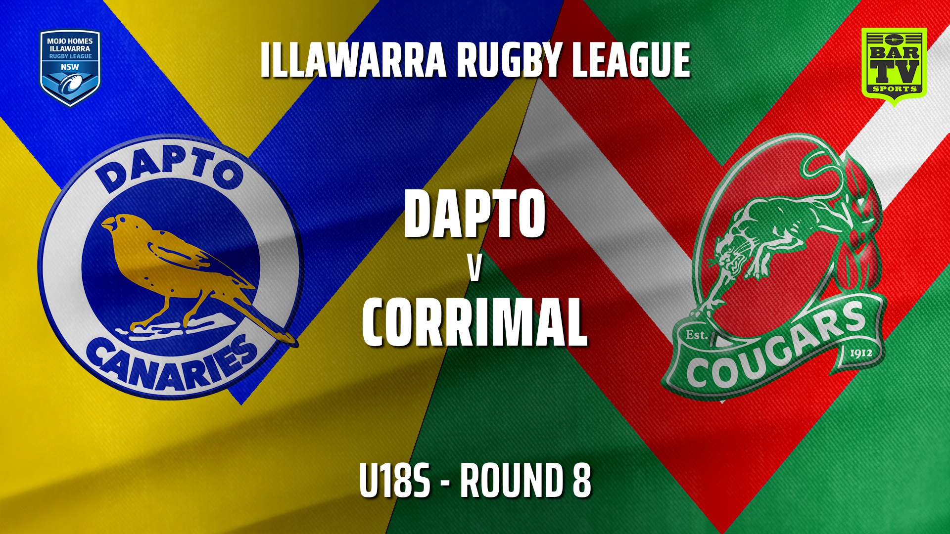 VIDEO IRL Round 8 U18s Dapto Canaries v Corrimal Cougars