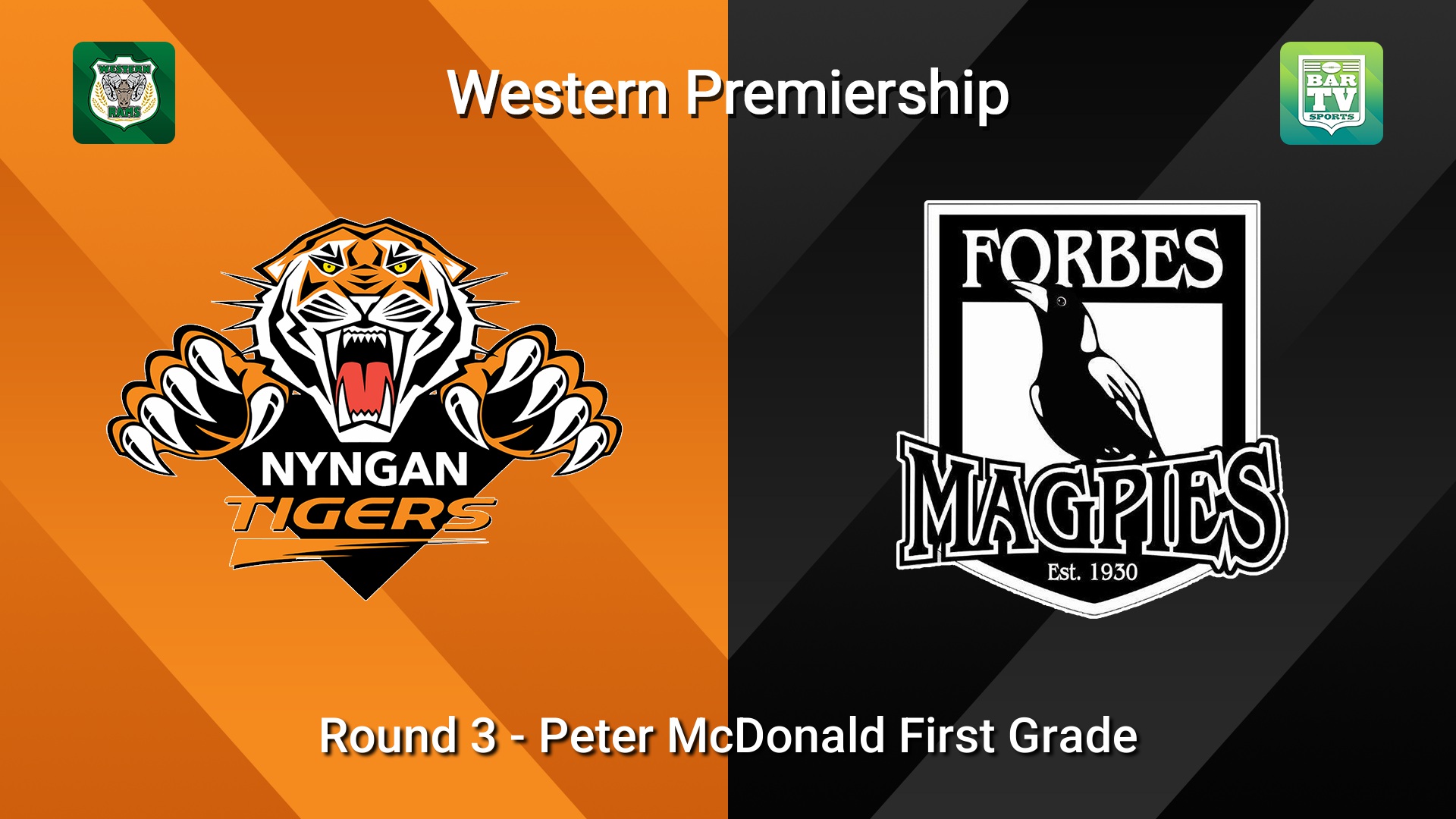 260503-video-Western Premiership Round 3 - Peter McDonald First Grade - Nyngan Tigers v Forbes Magpies Slate Image