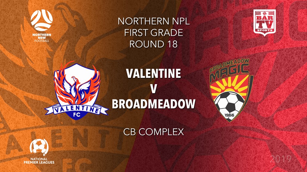NPL - NNSW Round 18 - Valentine Phoenix FC v Broadmeadow Magic FC Slate Image