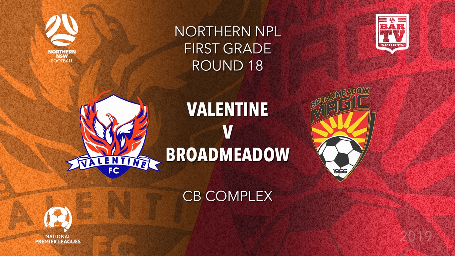 NPL - NNSW Round 18 - Valentine Phoenix FC v Broadmeadow Magic FC Minigame Slate Image