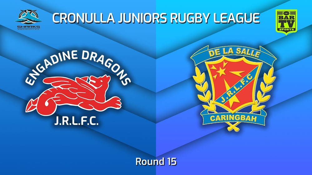 230806-Cronulla Juniors Round 15 - U14 Bronze - Engadine Dragons v De La Salle Minigame Slate Image