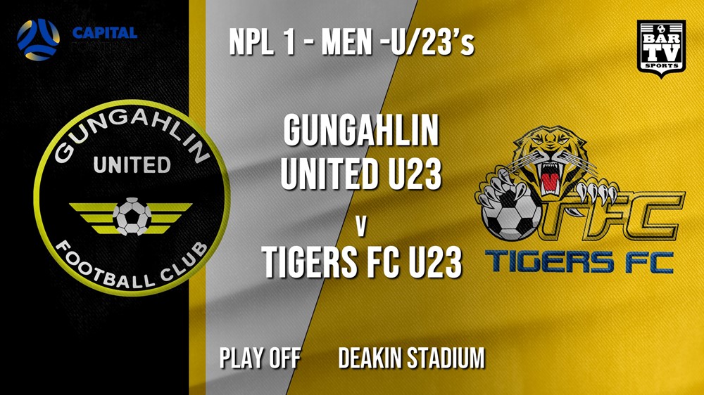 NPL1 Men - U23 - Capital Football  Play Off - Gungahlin United U23 v Tigers FC U23 Slate Image