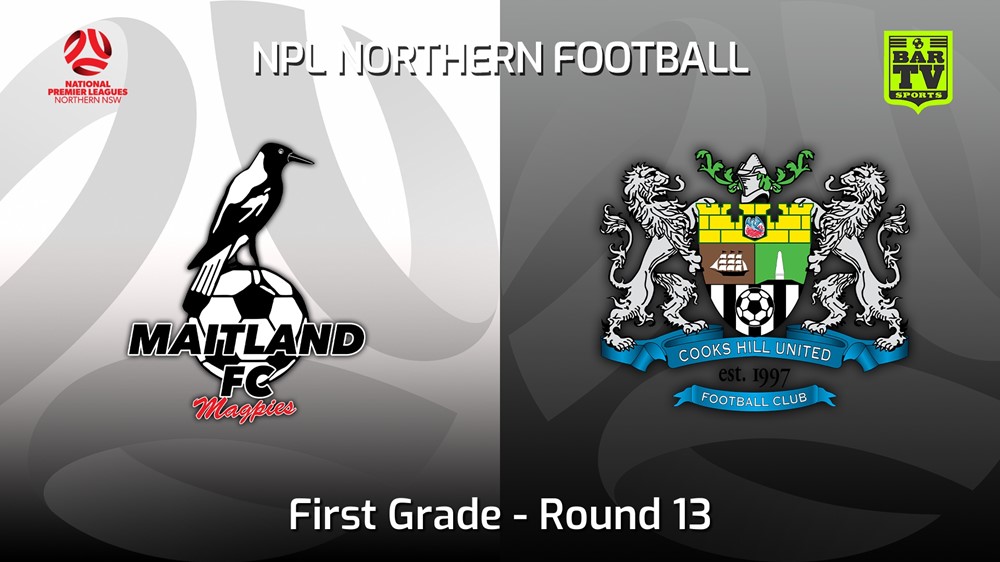 220604-NNSW NPLM Round 13 - Maitland FC v Cooks Hill United FC Slate Image