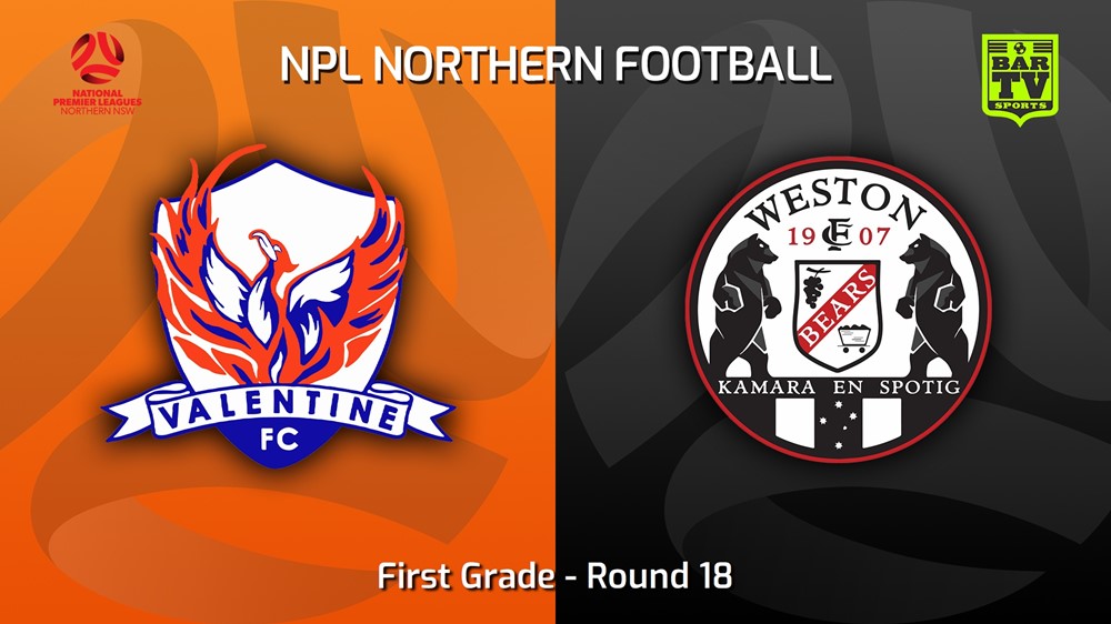 MINI GAME: NNSW NPLM Round 18 - Valentine Phoenix FC v Weston Workers FC Slate Image