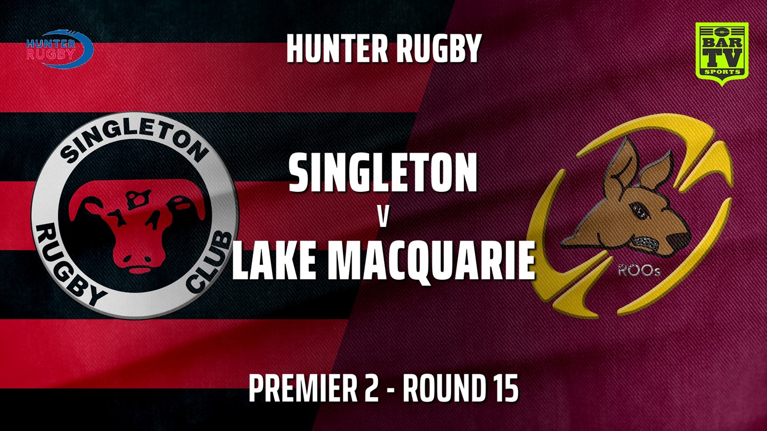 MINI GAME: Hunter Rugby Round 15 - Premier 2 - Singleton Bulls v Lake Macquarie Slate Image