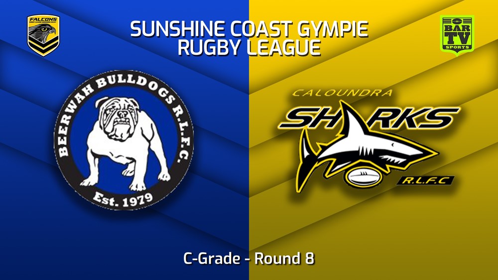 230527-Sunshine Coast RL Round 8 - C-Grade - Beerwah Bulldogs v Caloundra Sharks Slate Image