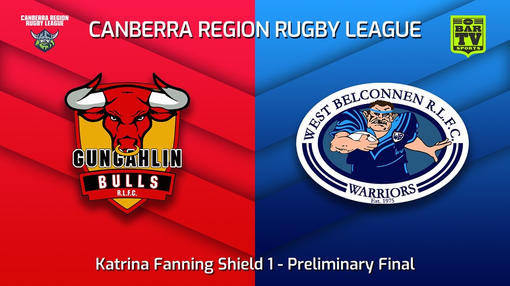 230910-Canberra Preliminary Final - Katrina Fanning Shield - Gungahlin Bulls v West Belconnen Warriors Slate Image