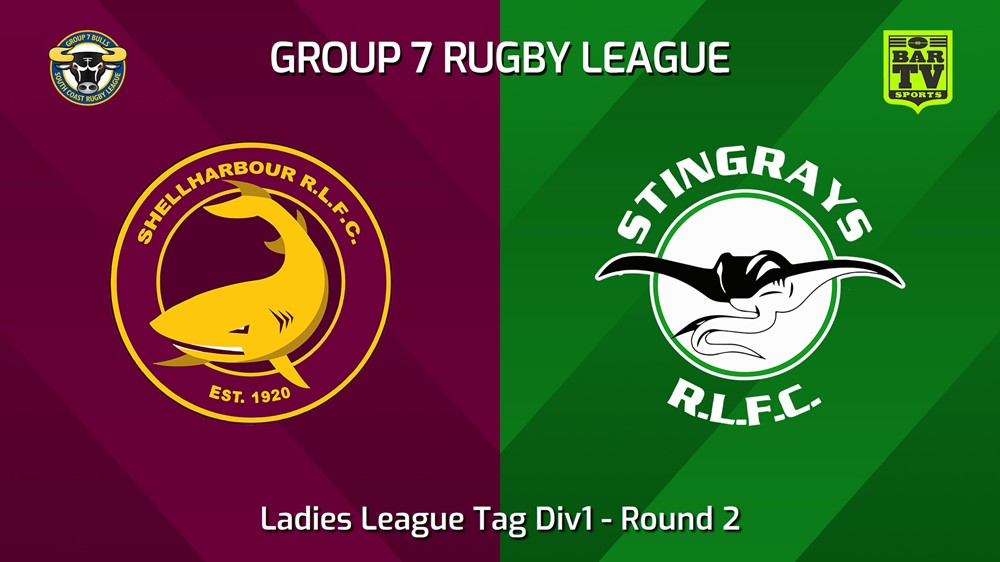 240414-South Coast Round 2 - Ladies League Tag Div1 - Shellharbour Sharks v Stingrays of Shellharbour Slate Image