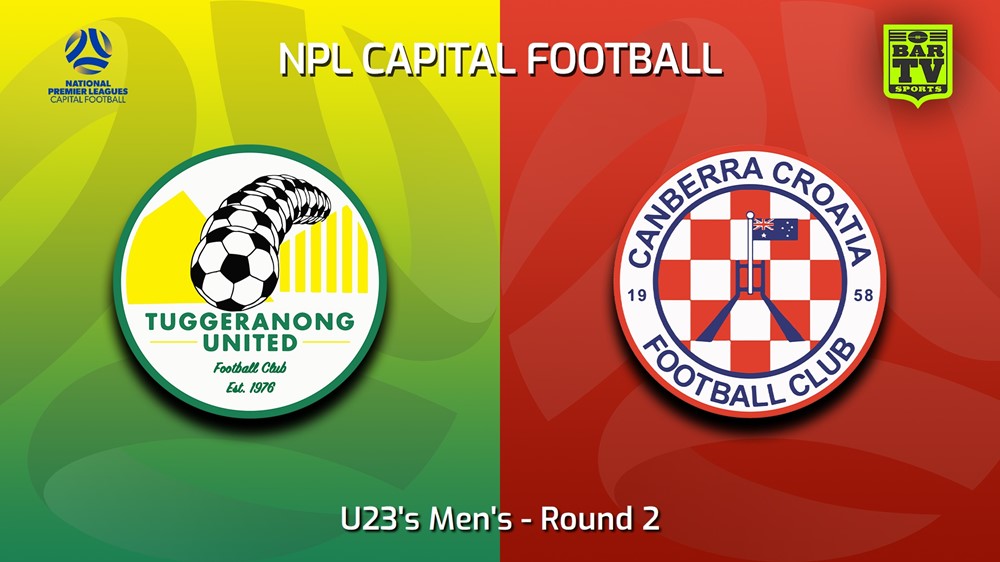 230415-Capital NPL U23 Round 2 - Tuggeranong United U23 v Canberra FC U23 Slate Image