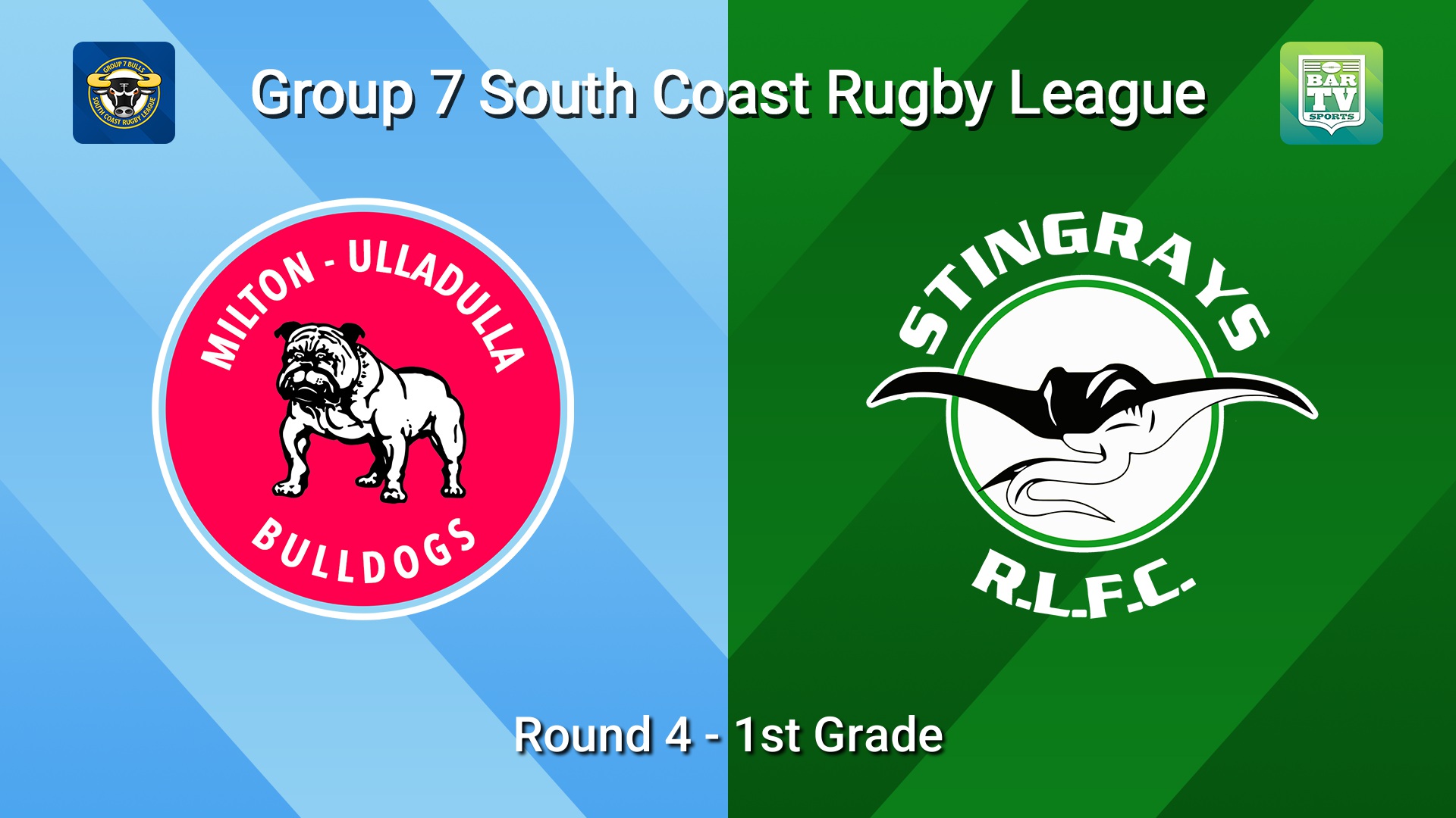 260502-video-South Coast Round 4 - 1st Grade - Milton-Ulladulla Bulldogs v Stingrays of Shellharbour Slate Image
