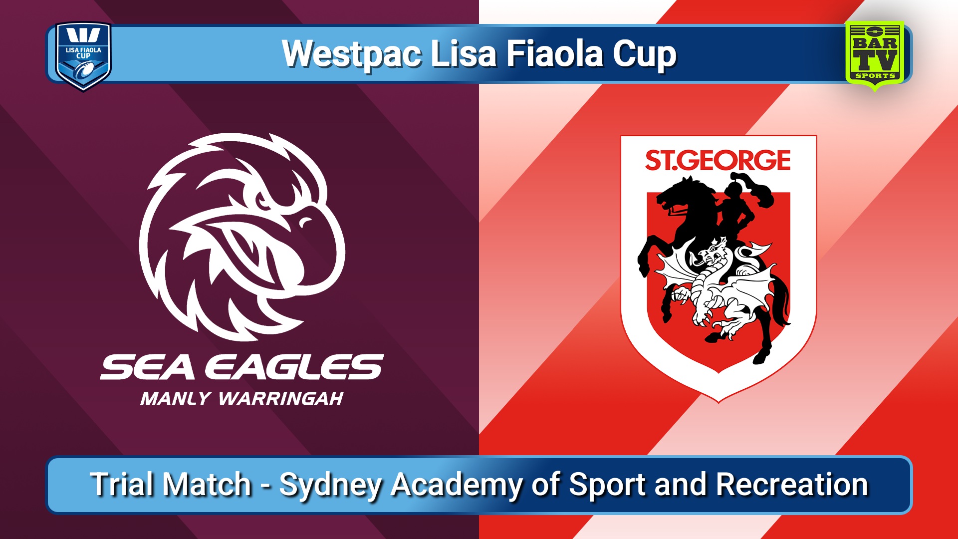 260118-video-Westpac Lisa Fiaola Cup (Metropolitan) Trial Match - Manly Warringah Sea Eagles v St George Dragons Slate Image